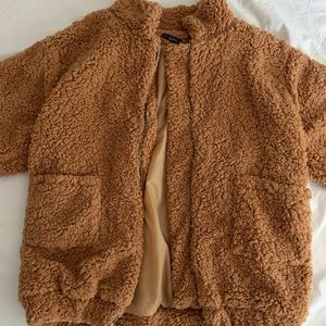 Fluffy Zip Up Jacket